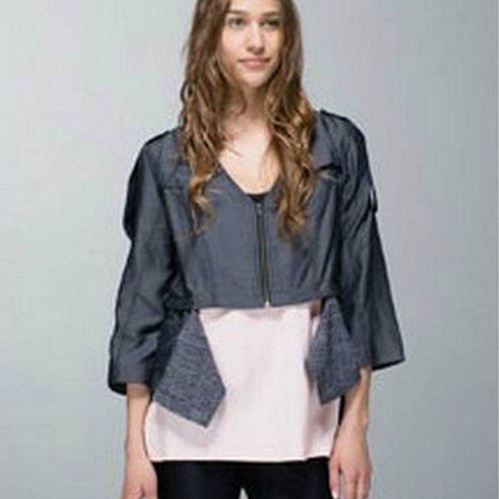 LULULEMON Tranquility Jacket Black Grey Size 4